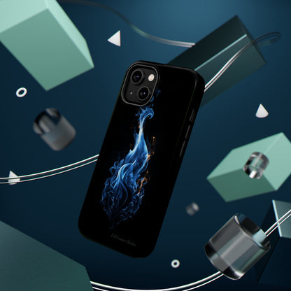 "Blue Flame" Phone Case: Ignite Your Style with Fiery Elegance -MagSafe Tough Cases