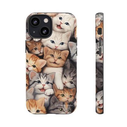 "Kitten Cuddle Haven" Phone Case -Tough Cases