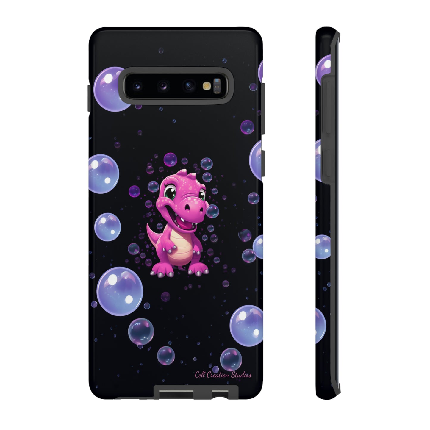 "Dino Glam" Glitter Dinosaur Phone Case -Tough Cases