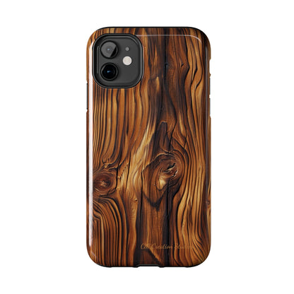 "Wood Grain Elegance" -Tough iPhone Cases