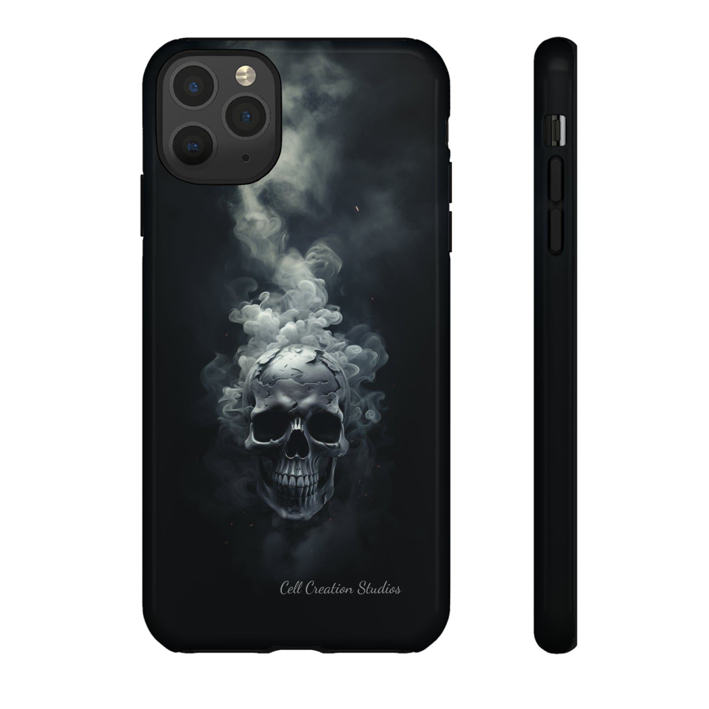 "Ethereal Skull Noir" -Tough iPhone Cases