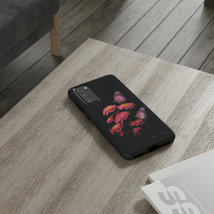 "Achillea Desert Eve Deep Rose & Butterfly" Phone Case -Tough Cases