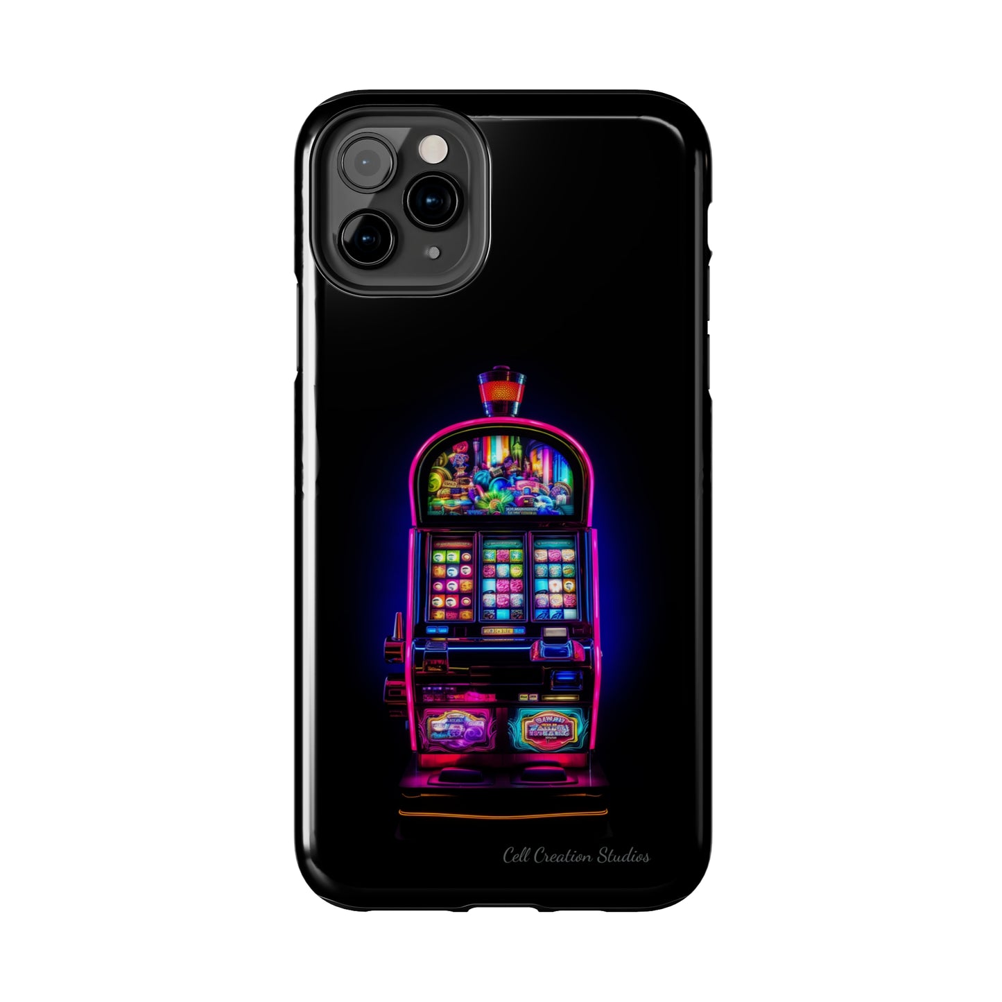 Introducing the "Vibrant Slot Frenzy" Cell Phone Case – Experience the Thrill of Colors and Luck -Tough Phone Cases