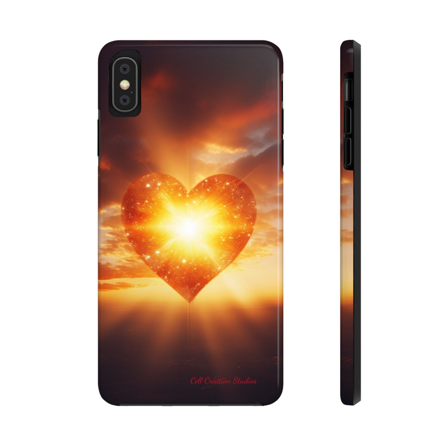 Introducing the "Sunlit Heart" Cell Phone Case – Embrace Love and Radiance -Tough Phone Cases