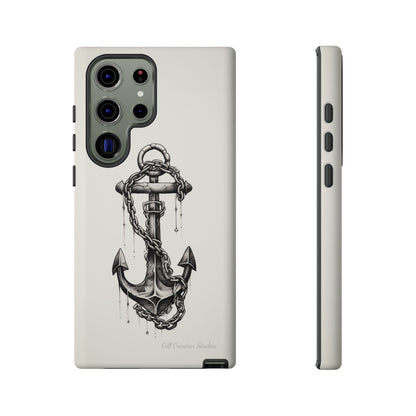 "Nautical Elegance Anchor" -Tough Samsung Phone Cases