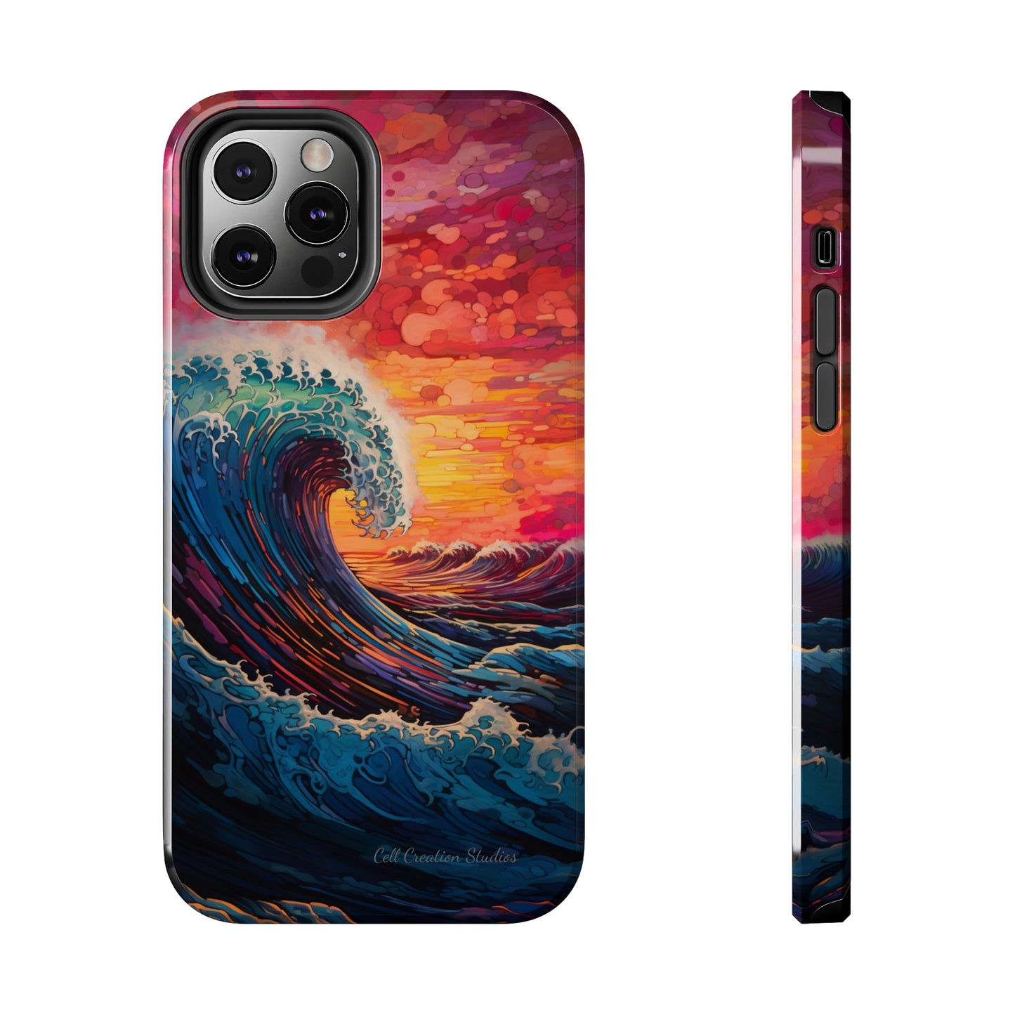 "Colorful Ocean Wave" Cell Phone Case -Tough Phone Cases