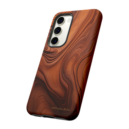 The "Natural Elegance" Wood Pattern Phone Case-Tough Cases