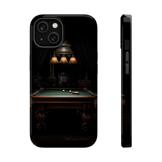 "Elevate Your Game: Pool Table-Themed Phone Case for Billiards Enthusiasts" -MagSafe Tough Cases