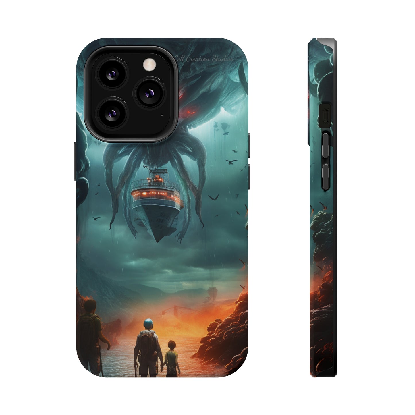 Introducing the "Extraterrestrial Resonance" Cell Phone Case – Unveil the Unseen! -MagSafe Tough Cases