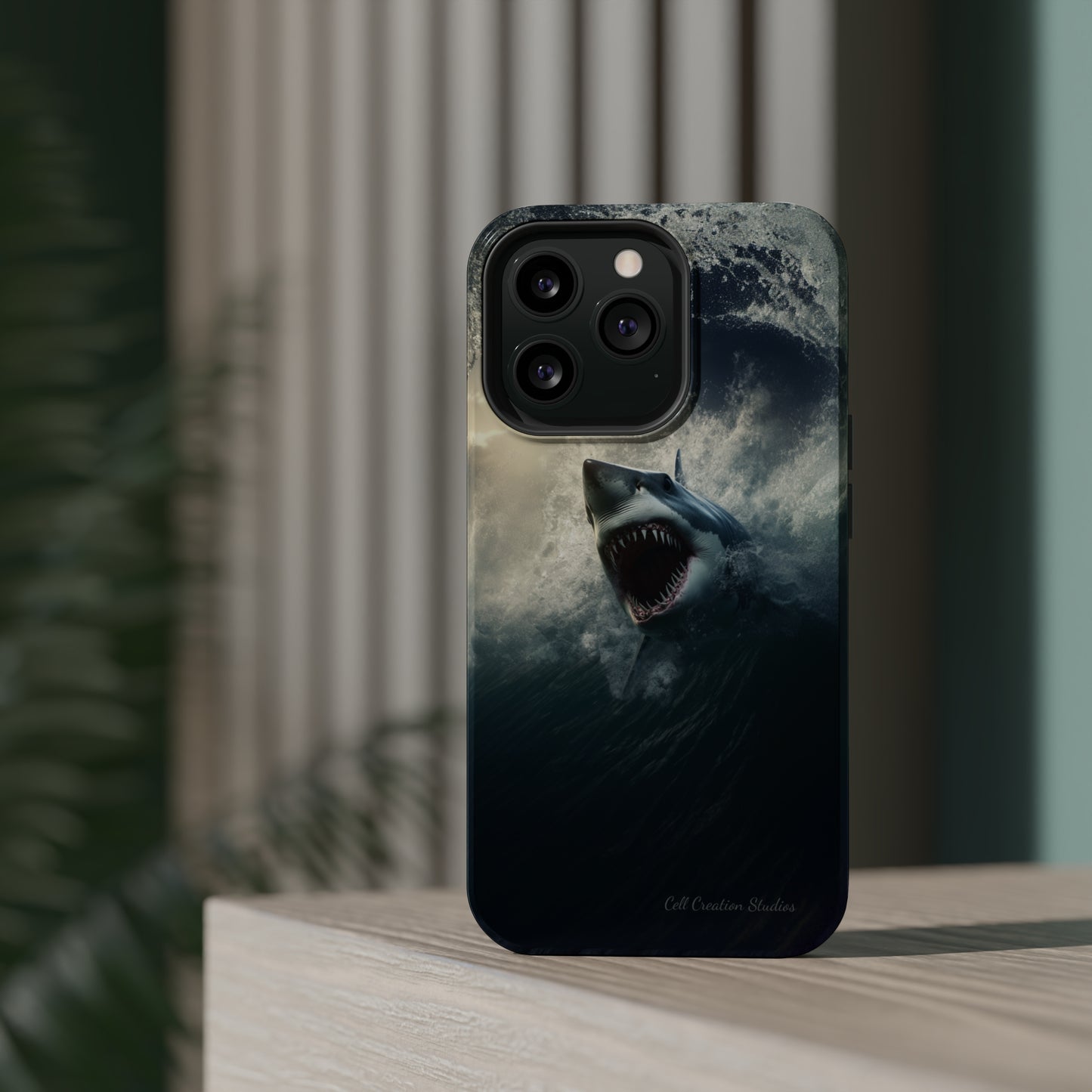 The "Ocean King Great White Shark" Phone Case -MagSafe Tough Cases