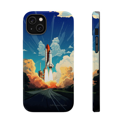 Introducing the "NASA Space Shuttle Launch" Cell Phone Case - Elevate Your Style to New Heights -MagSafe Tough Cases