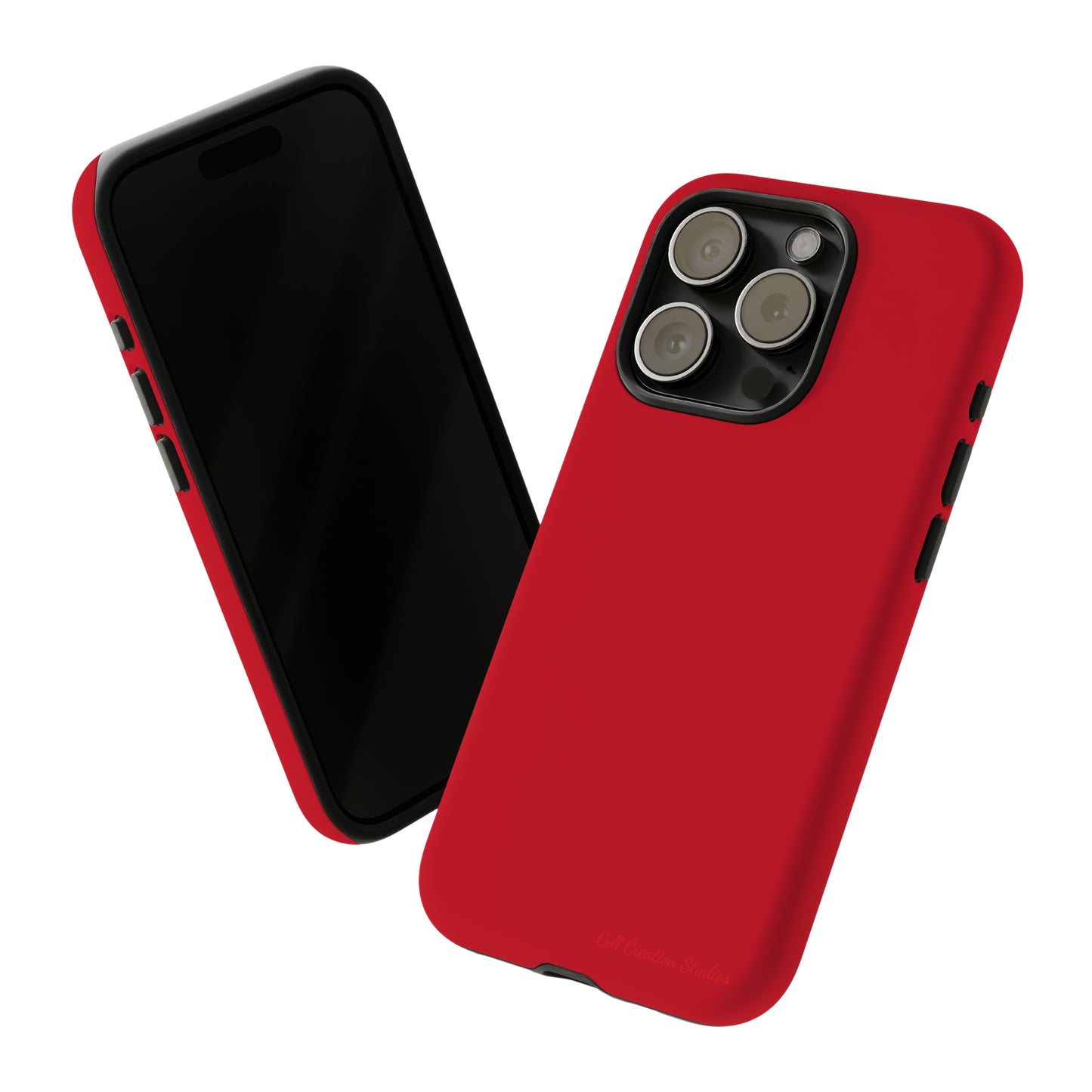 "Bold Crimson Shield" -Tough iPhone Cases