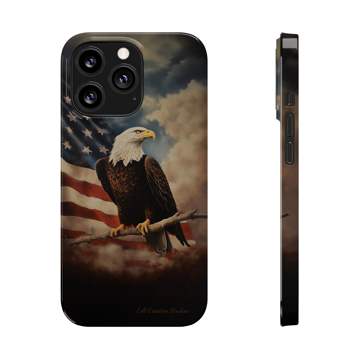 Introducing the "Eagle's Majesty" Cell Phone Case – Soar with American Pride -Slim Phone Cases