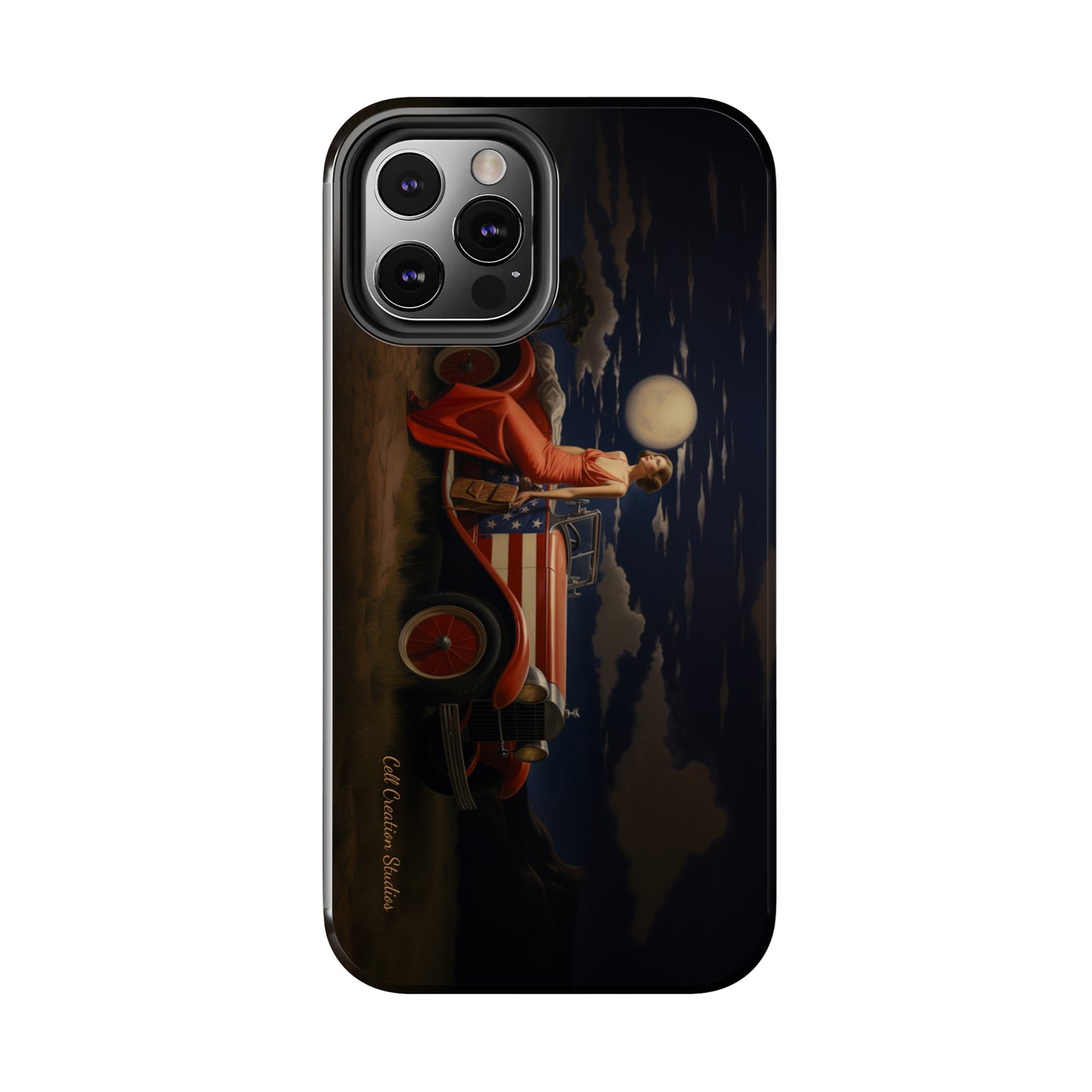 Introducing the "Desert Dreamer - 1920s Americana" Cell Phone Case – Embrace Nostalgic Elegance with Vintage Desert Charm -Tough Phone Cases