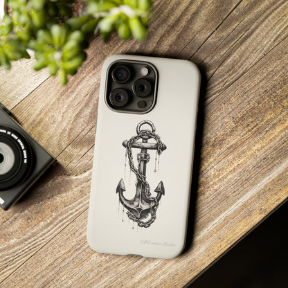 "Nautical Elegance Anchor" -Tough iPhone Cases