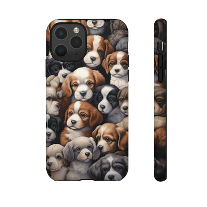 "Puppy Pile" Cuddles Phone Case -Tough Cases