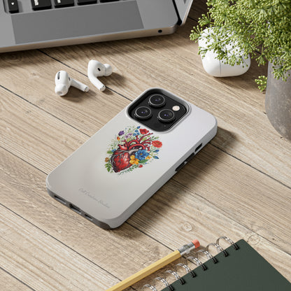 "Floral Heart Harmony" -Tough iPhone Cases