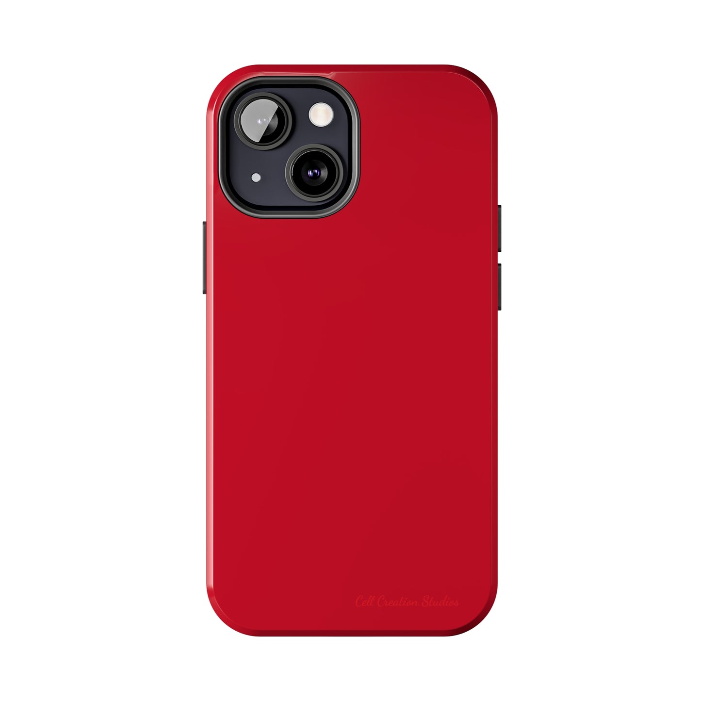 "Bold Crimson Shield" -Tough iPhone Cases