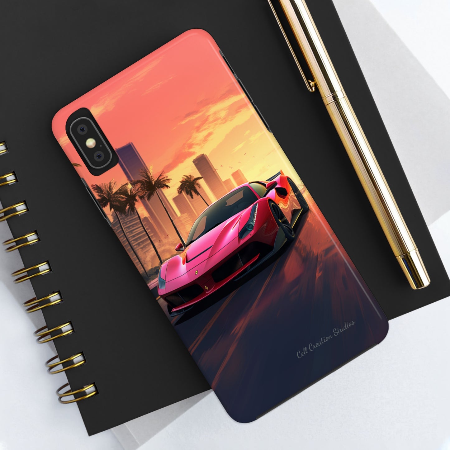 "Sunset Boulevard Ferrari Edition" -Tough iPhone Cases