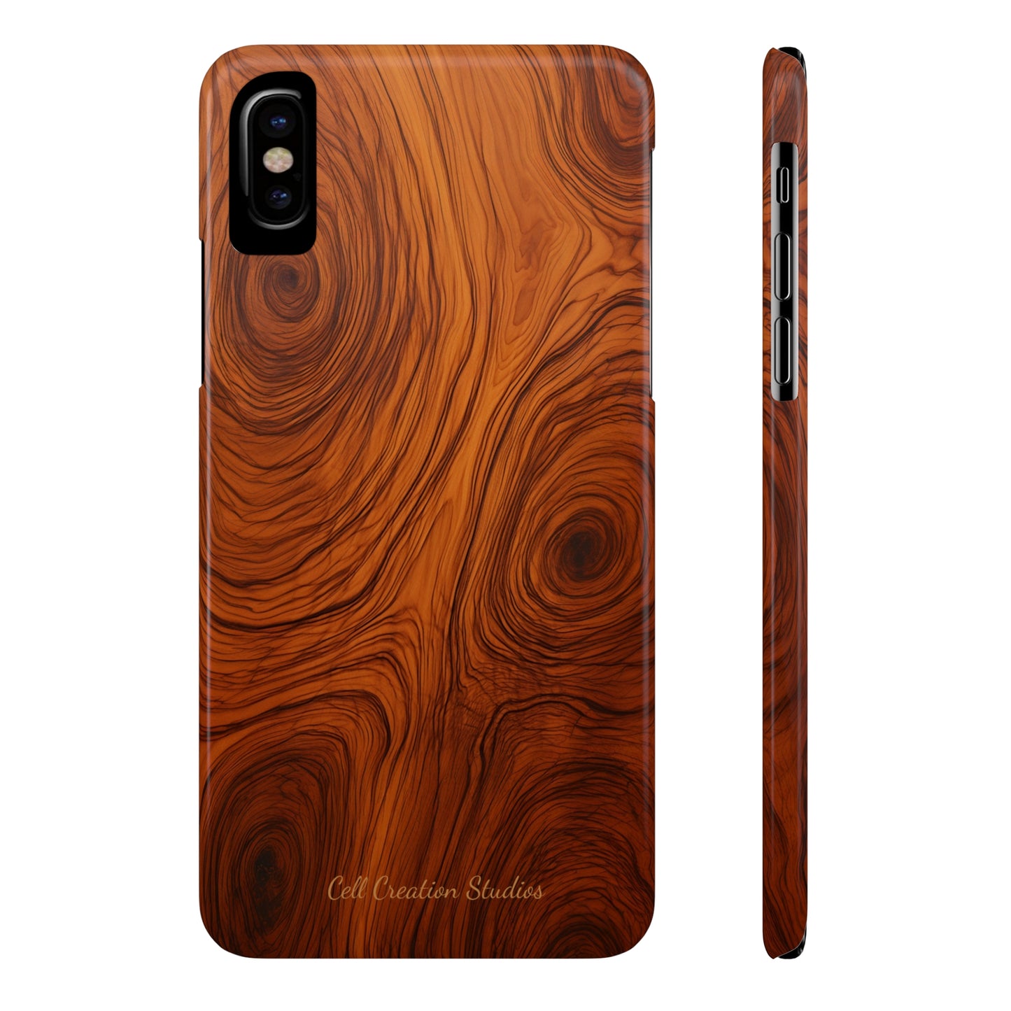 Introducing the "Natural Woodgrain" Cell Phone Case – Embrace Organic Beauty with Wood Pattern Design -Slim Phone Cases