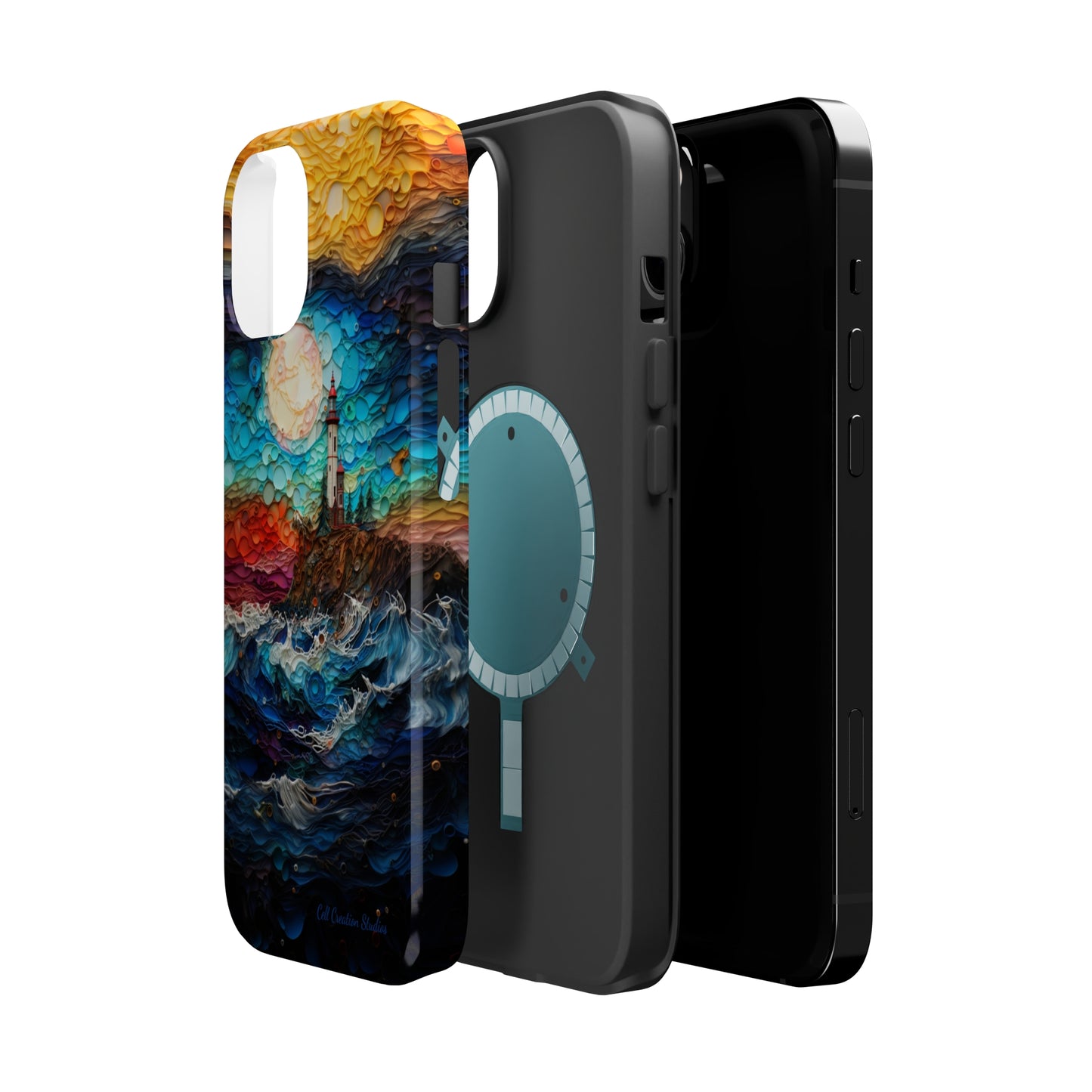 "Coastal Canvas Guardian" -MagSafe Tough iPhone Cases