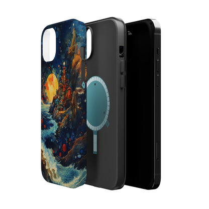 "Moonlit Coastal Vista" -MagSafe Tough iPhone Cases