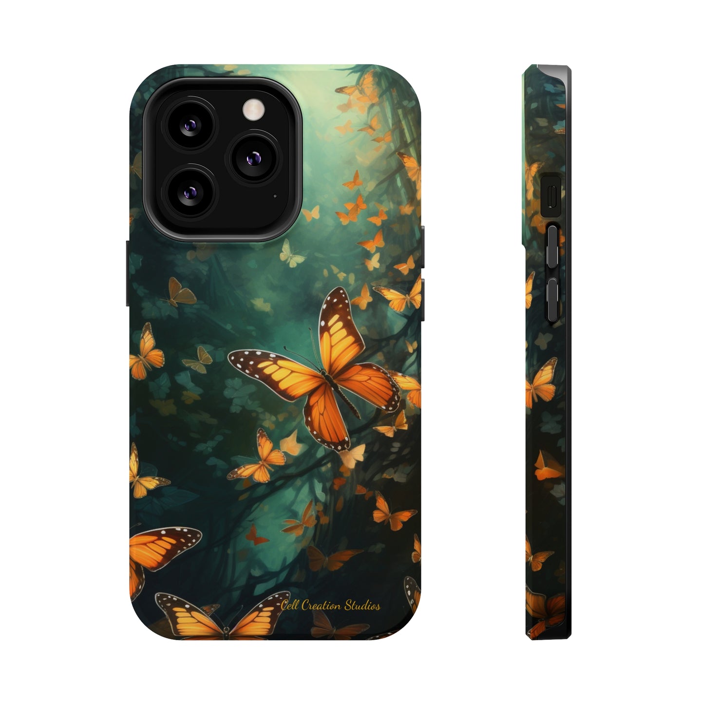 Introducing the "Butterfly Symphony" Cell Phone Case – Embrace the Dance of Nature! -MagSafe Tough Cases