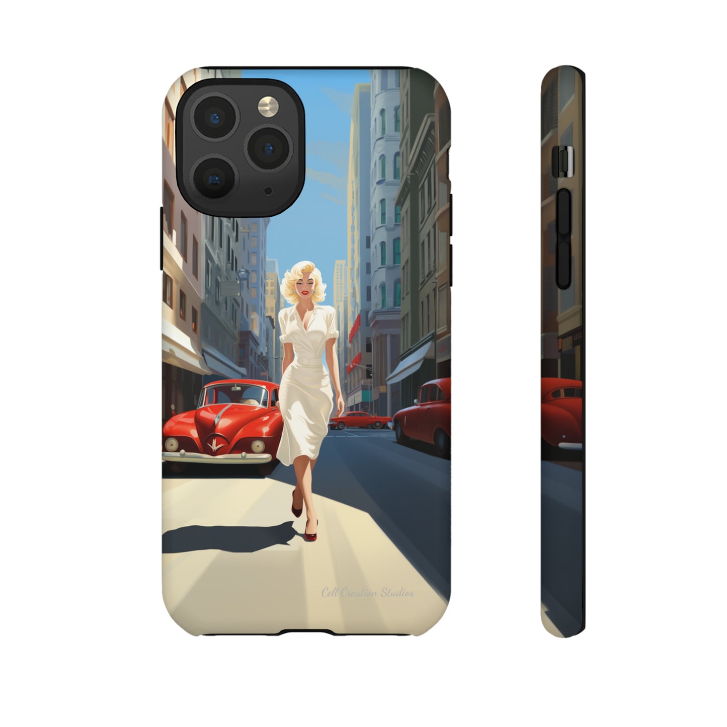 "City Stroll Glamour" Marilyn Monroe Phone Case -Tough Cases