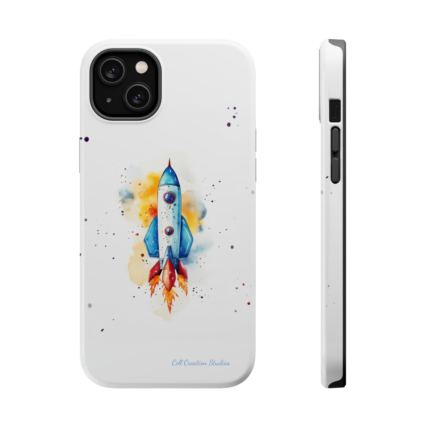 Introducing our "Cosmic Rocket" Cell Phone Case – Where Style Meets Adventure -MagSafe Tough Cases