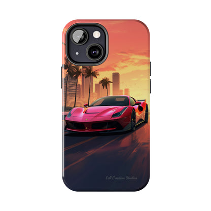 "Sunset Boulevard Ferrari Edition" -Tough iPhone Cases