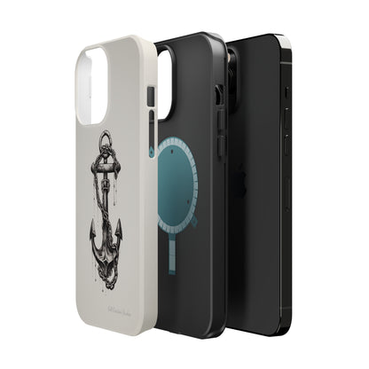 "Nautical Elegance Anchor" -MagSafe Tough iPhone Cases