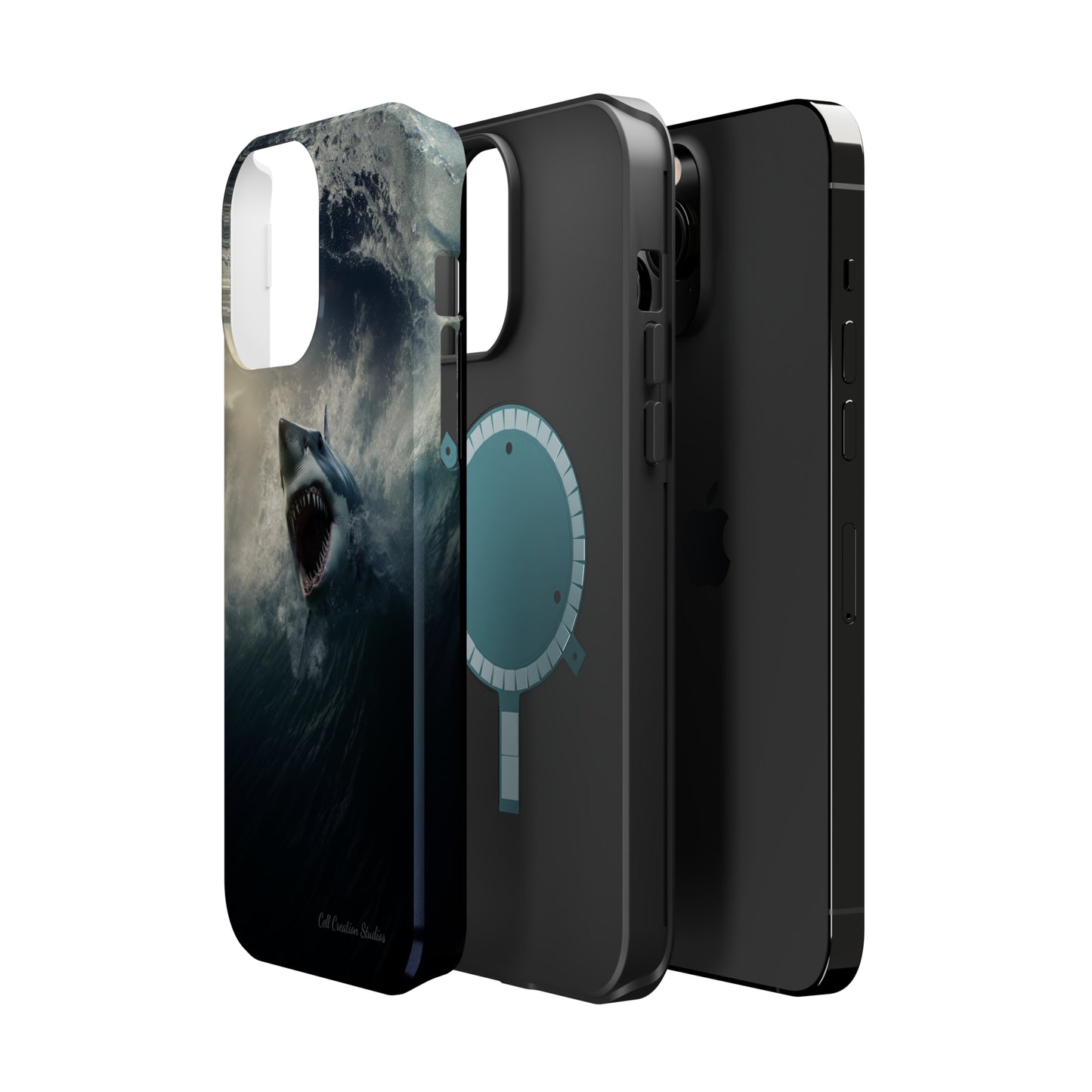 The "Ocean King Great White Shark" Phone Case -MagSafe Tough Cases