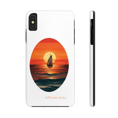 "Sailboat Sunset Serenity" -Tough iPhone Cases