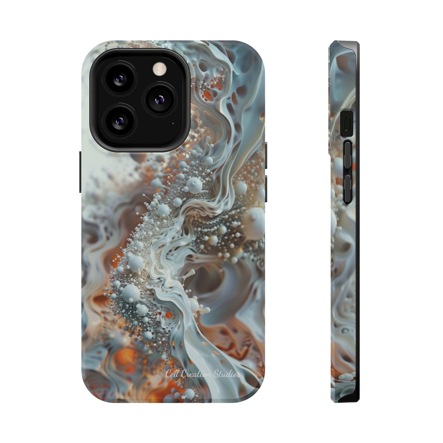 "3D Liquid Splash" -MagSafe Tough iPhone Cases