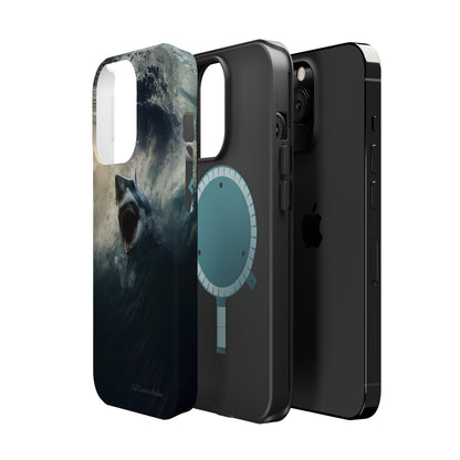 The "Ocean King Great White Shark" Phone Case -MagSafe Tough Cases