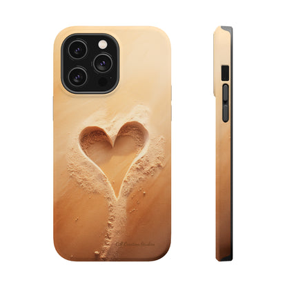 "Eternal Love: Sand Heart" Cell Phone Case -MagSafe Tough Cases