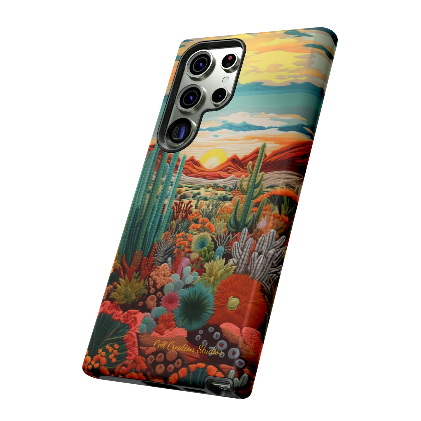 "Desert Bloom Embroidery" -Tough Samsung Cases