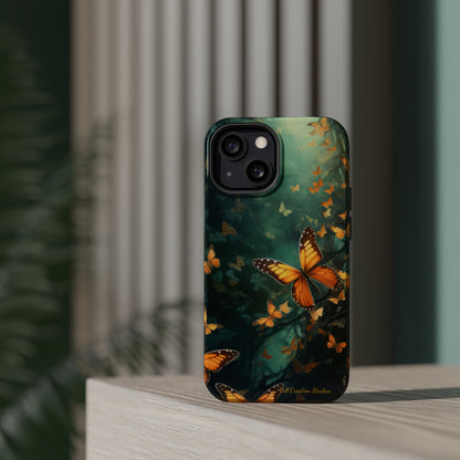 Introducing the "Butterfly Symphony" Cell Phone Case – Embrace the Dance of Nature! -MagSafe Tough Cases