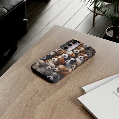 "Puppy Pile" Cuddles Phone Case -Tough Cases