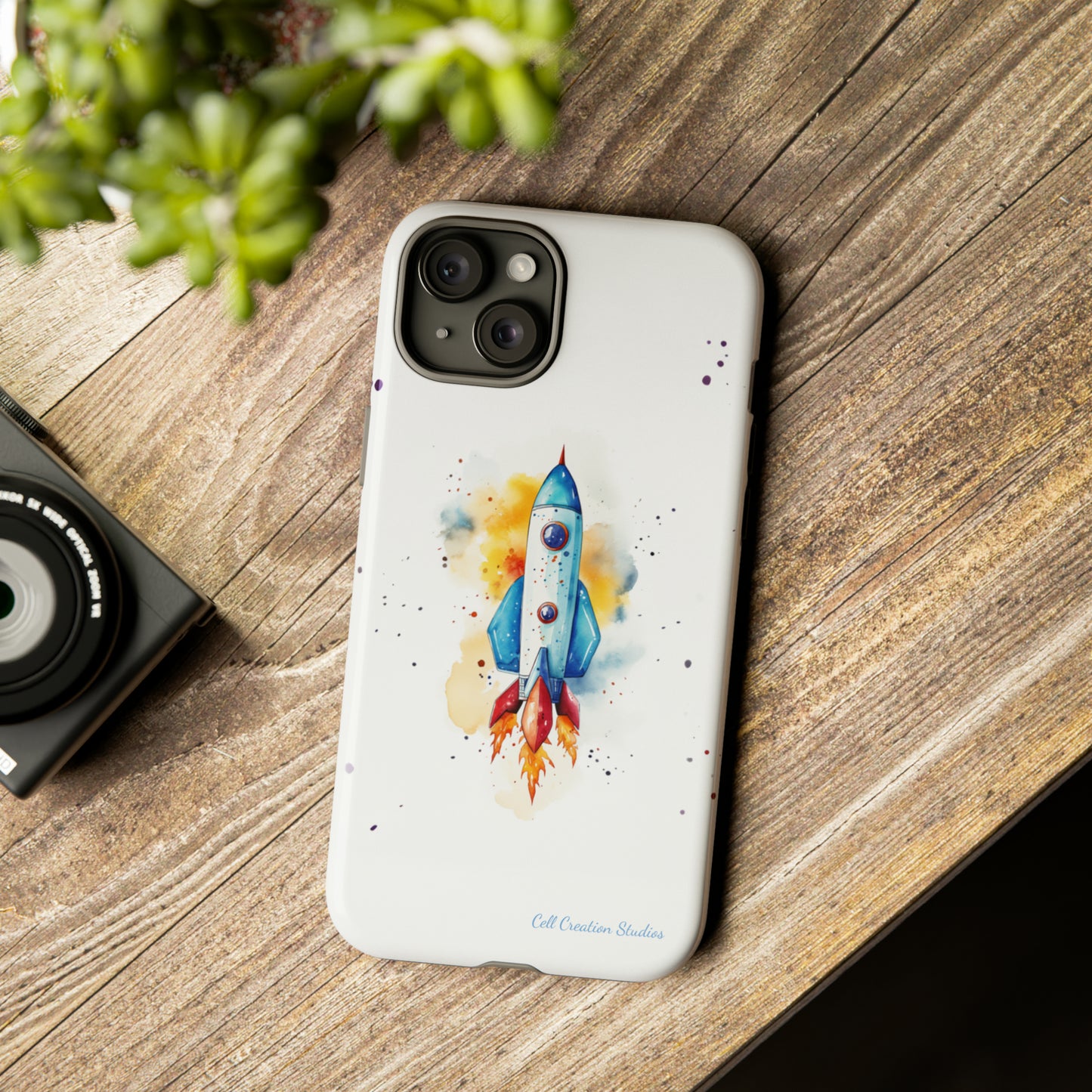 Introducing our "Cosmic Rocket" Cell Phone Case – Where Style Meets Adventure -Tough Cases
