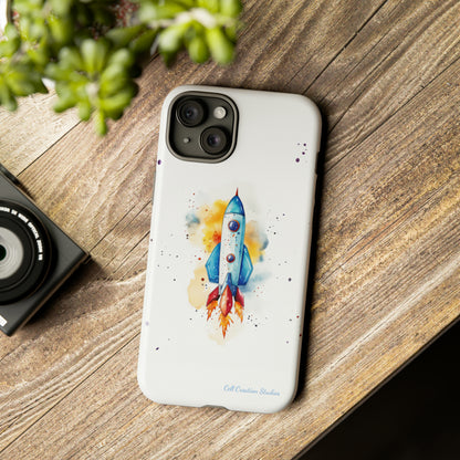 Introducing our "Cosmic Rocket" Cell Phone Case – Where Style Meets Adventure -Tough Cases