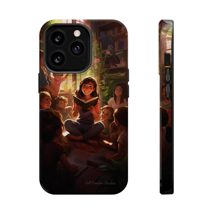 Introducing the "Inspiring Teacher's Tale" Cell Phone Case – Capture the Joy of Storytime -MagSafe Tough Cases