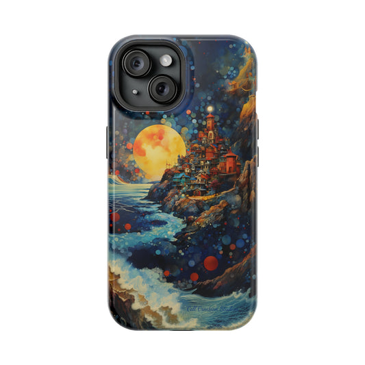 "Moonlit Coastal Vista" -MagSafe Tough iPhone Cases