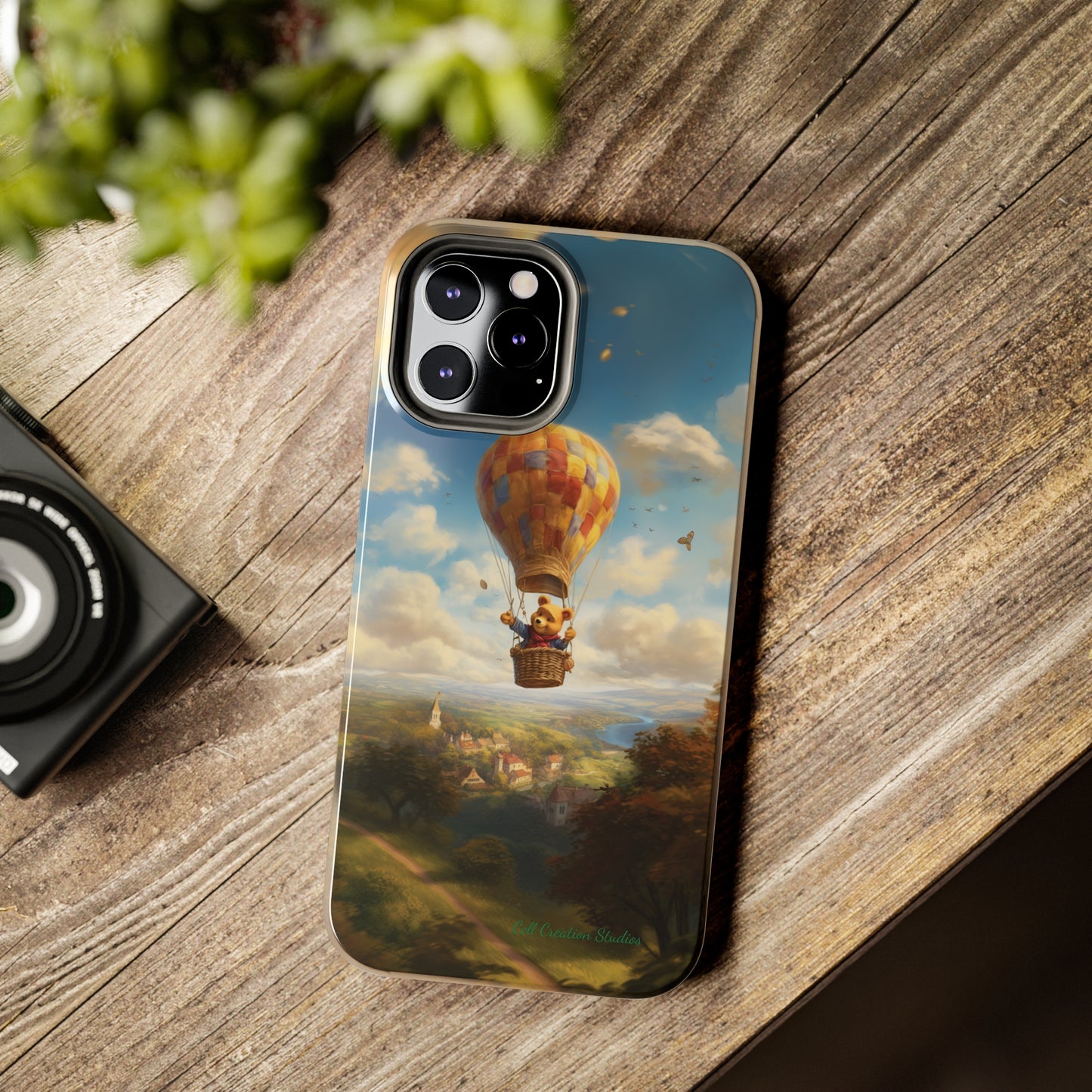 Introducing the "Winnie-The-Pooh's Balloon Adventure" Cell Phone Case – Soar to New Heights in Style -Tough Phone Cases