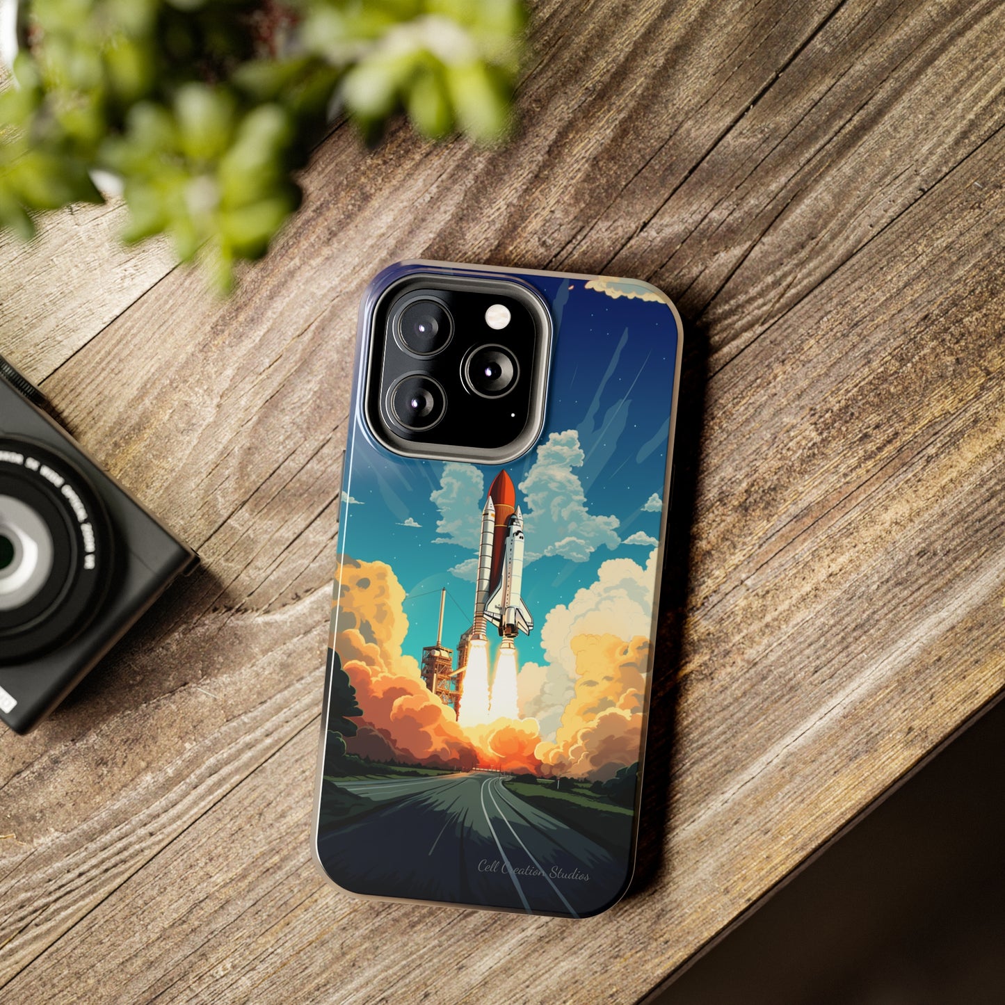 Introducing the "NASA Space Shuttle Launch" Cell Phone Case – Elevate Your Style to New Heights -Tough Phone Cases