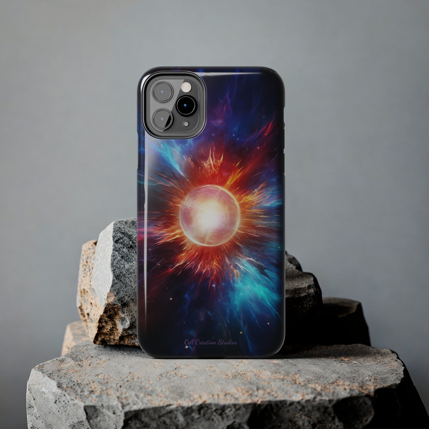 Introducing the "Stellar Cataclysm" Cell Phone Case – Capture the Cosmic Drama of a Neutron Star Explosion! -Tough Phone Cases