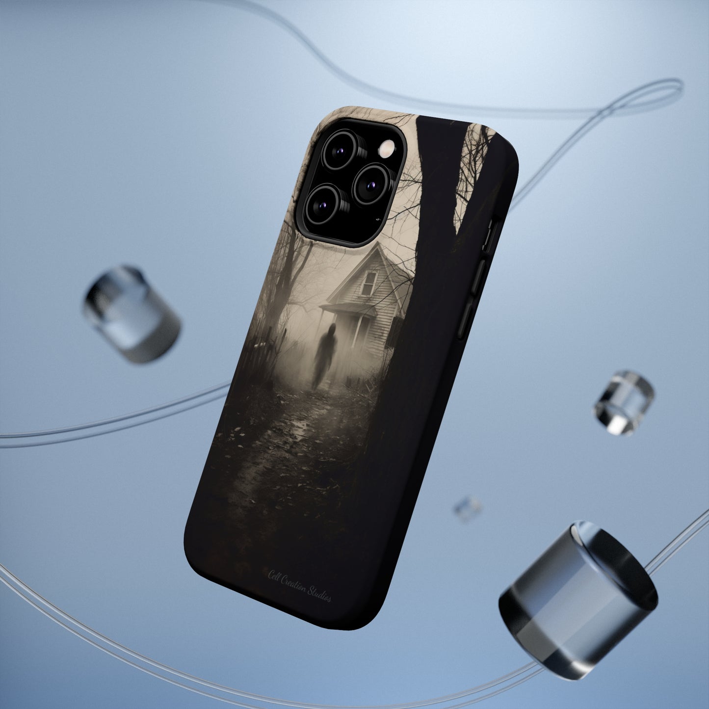 Introducing the "Ethereal Encounter" Cell Phone Case – Unveil the Mystery of the Ghostly Presence -MagSafe Tough Cases