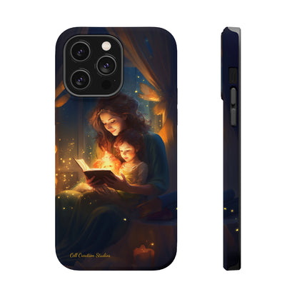 Introducing the "Bedtime Story Bliss" Cell Phone Case – Cherish Heartwarming Moments with Every Glance -MagSafe Tough Cases