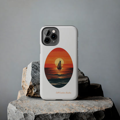 "Sailboat Sunset Serenity" -Tough iPhone Cases