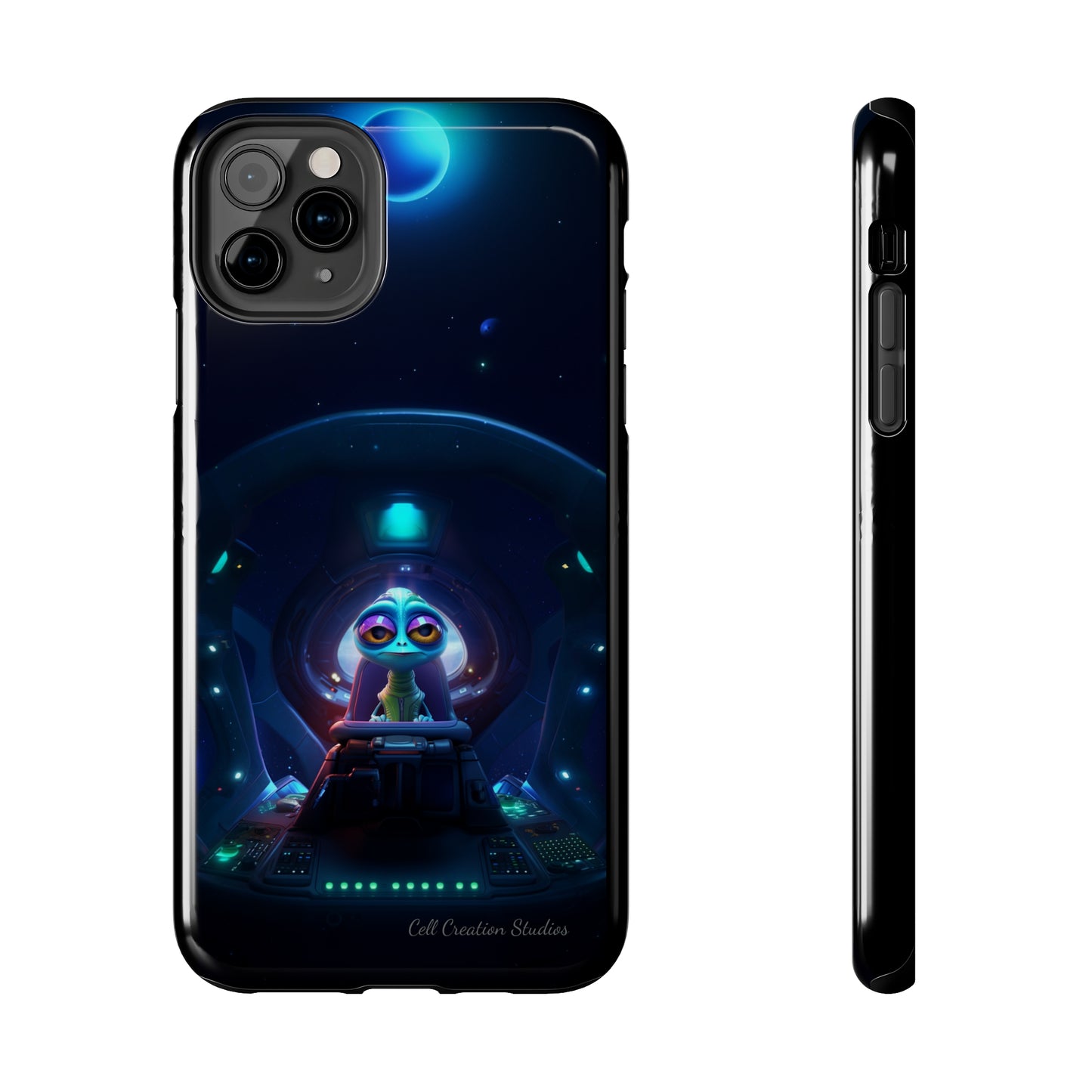 The "Cosmic Cruising Bored Alien" Phone Case-Tough Phone Cases